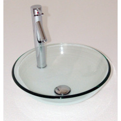 Vasque Mitra en verre Ø 42 cm – design moderne | AYOR BATHROOM Vasque Mitra en verre Ø 42 cm – design moderne | AYOR BATHROOM