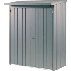 Kit de portes pour abri bûches gris métallisé 1,57 x 1,71 m BIOHORT