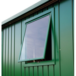 Elément de fenêtre pour abri Europa vert foncé BIOHORT
