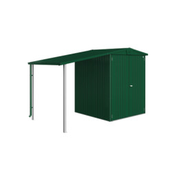 Auvent pour abri Europa vert foncé 1,5 x 1,56 x 1,7 m BIOHORT