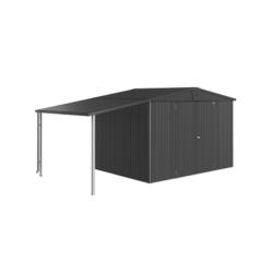 Auvent pour abri Europa gris foncé 1,5 x 2,28 x 1,7 m BIOHORT
