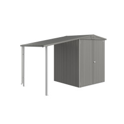 Auvent pour abri Europa gris métallisé 1,5 x 1,56 x 1,7 m BIOHORT