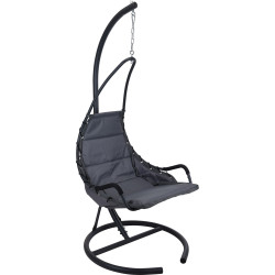 Fauteuil de jardin suspendu gris