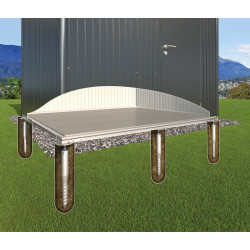 Fondation SmartBase pour abri AvantGarde 1,72 x 3,32 x 0,18 m BIOHORT