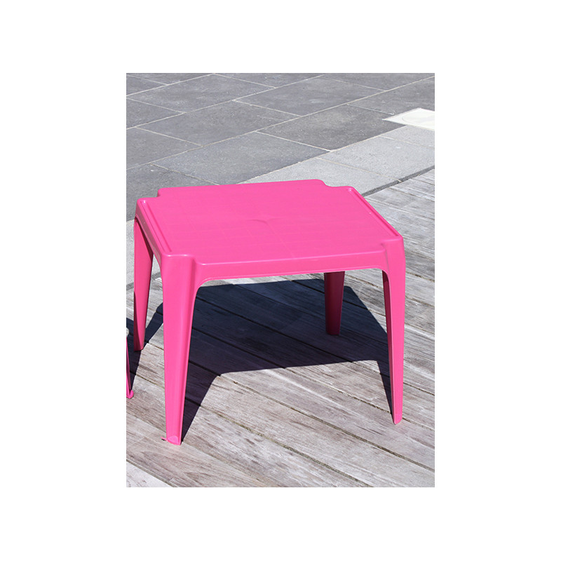 Table de jardin pour enfant fuschia