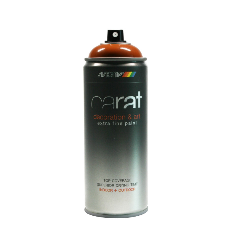 Peinture aérosol Carat Brun Orangé brillante 0,4 L MOTIP