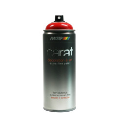 Peinture aérosol Carat Rouge Signal Brillante 0,4L | MOTIP