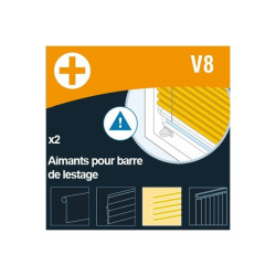Aimant Barre Lestage Vénitien V8 – 2 Pièces | MADECO Aimant Barre Lestage Vénitien V8 – 2 Pièces | MADECO
