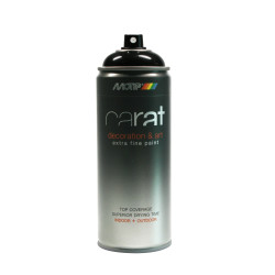 Peinture Aérosol Carat Noir Foncé Brillante 0,4L | MOTIP