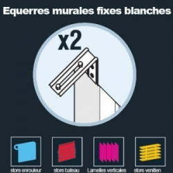 Équerre murale U1 blanche – Support store | INVENTIV Équerre murale U1 blanche – Support store | INVENTIV