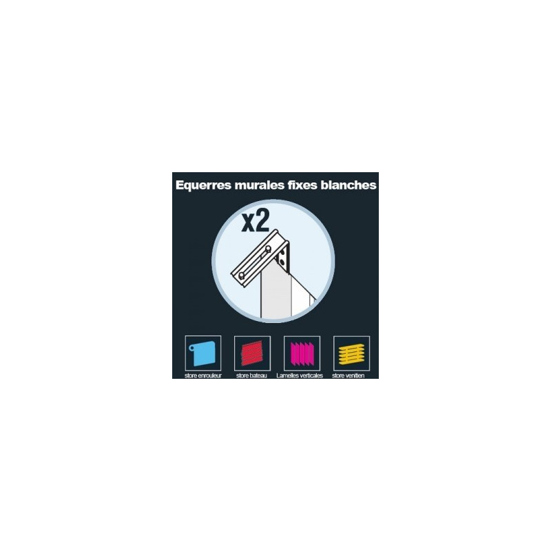 Équerre murale U1 blanche – Support store | INVENTIV Équerre murale U1 blanche – Support store | INVENTIV