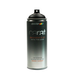 Peinture Aérosol Carat Noir Signal Brillante 0,4L | MOTIP