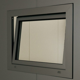 Fenêtre oscillo-battante ouverture à gauche pour abri CasaNova gris métallisé BIOHORT