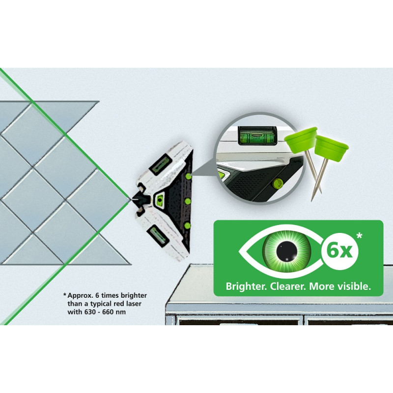 Niveau laser à lignes SuperSquare 2G Plus 90° LASERLINER Niveau laser à lignes SuperSquare 2G Plus 90° LASERLINER