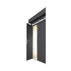 Porte supplémentaire gauche BIOHORT CasaNova gris foncé | BIOHORT