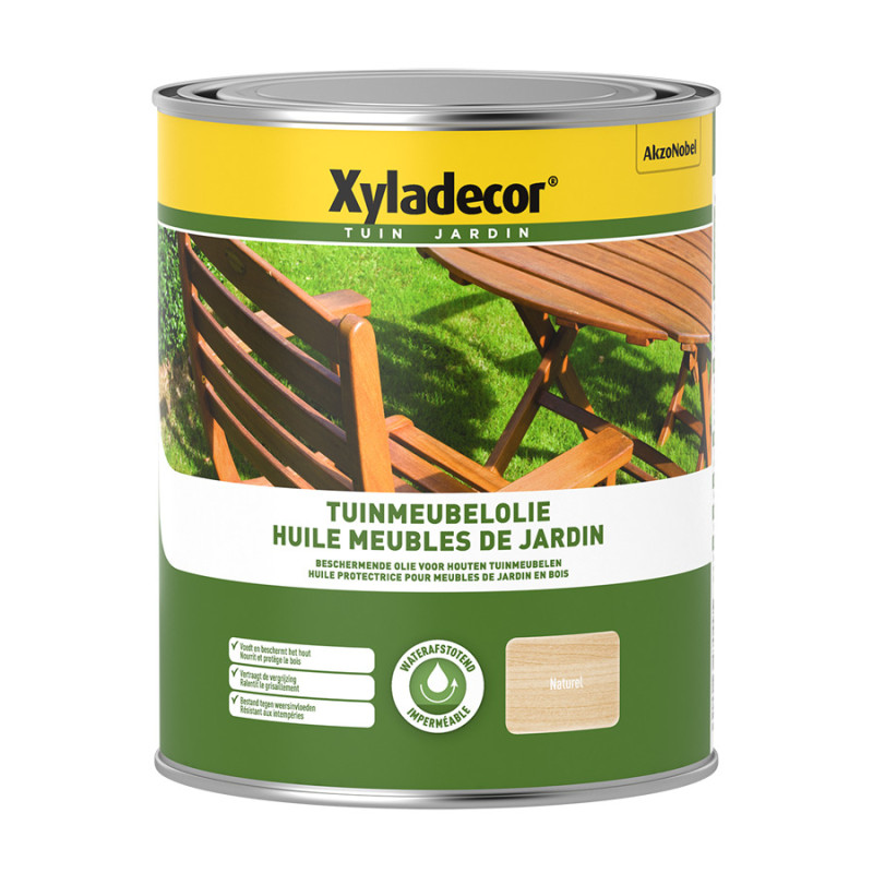 Huile protectrice pour meuble de jardin en bois Naturel 1 L XYLADECOR