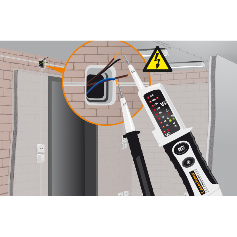 Testeur de tension ActiveMaster LASERLINER Testeur de tension ActiveMaster LASERLINER