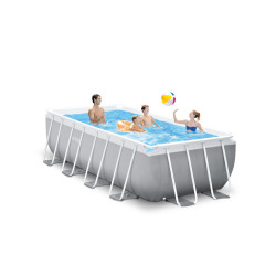 Piscine tubulaire Frame rectangulaire avec épurateur à cartouche 4 x 2 x 1,22 m INTEX Piscine tubulaire Frame rectangulaire avec épurateur à cartouche 4 x 2 x 1,22 m INTEX