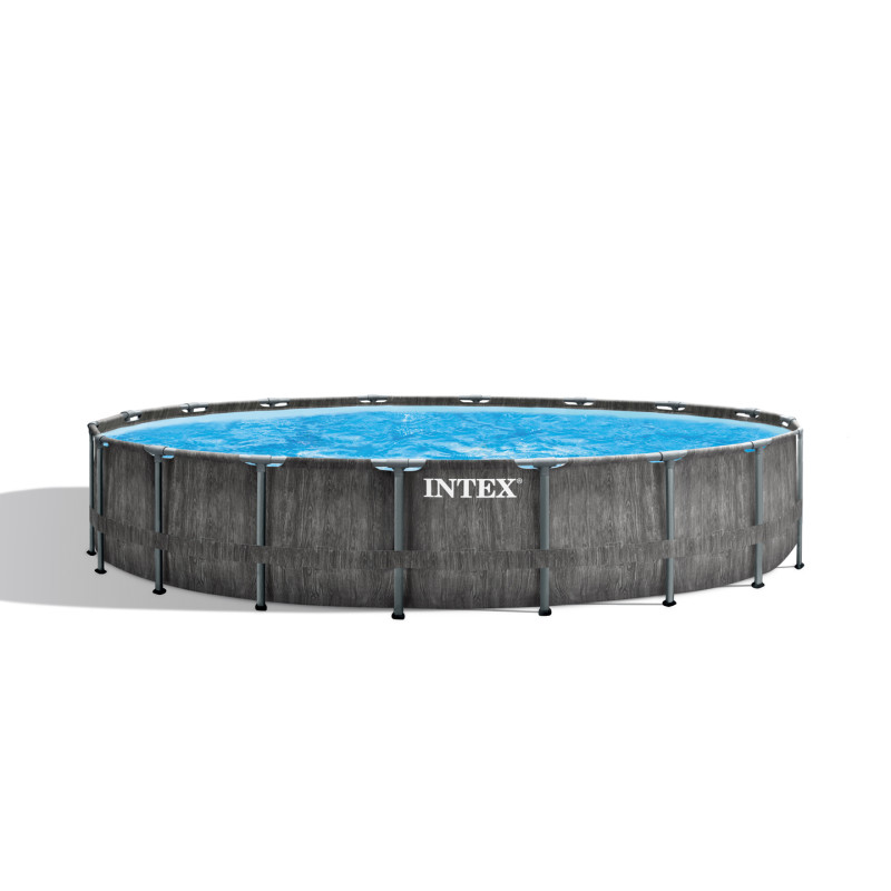 Piscine tubulaire Baltik ronde avec pompe Ø 5,49 x 1,22 m INTEX