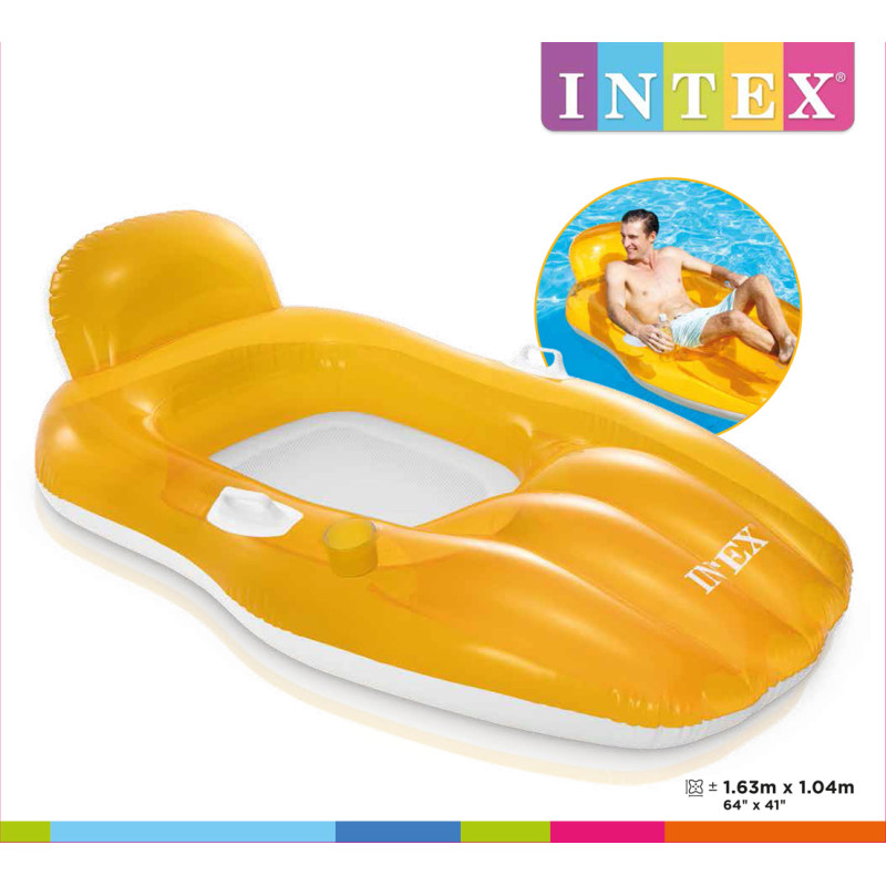 Lit de piscine gonflable Chilling INTEX Lit de piscine gonflable Chilling INTEX