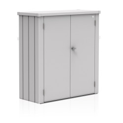 Armoire de terrasse Romeo BIOHORT argentée 1,32m | BIOHORT