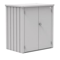Armoire de terrasse Romeo BIOHORT argentée 1,32m | BIOHORT