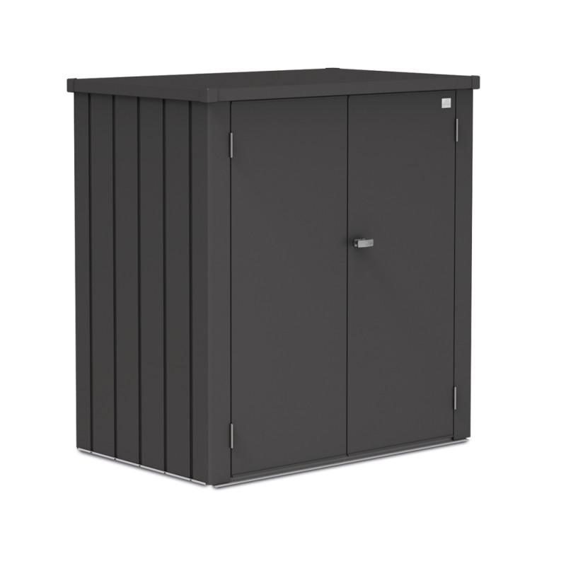 Armoire de terrasse Romeo 1,32 x 0,87 x 1,4 m gris foncé BIOHORT