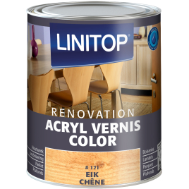 Vernis acrylique Color Renovation pour boiserie intérieure Chêne 0,25 L LINITOP