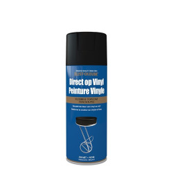 Aérosol peinture vinyle noir brillant