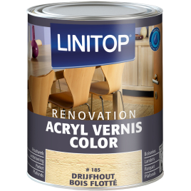 Vernis acrylique Color Renovation pour boiserie intérieure Bois Flotté 0,25 L LINITOP