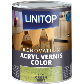 Vernis acrylique Color Renovation pour boiserie intérieure vert 0,25 L LINITOP