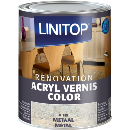 Vernis acrylique Color Renovation pour boiserie intérieure Métal 0,25 L LINITOP