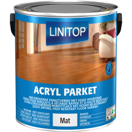 Vernis acrylique Renovation pour parquet incolore mat 2,5 L LINITOP