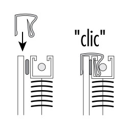 Fixation pour store Magic Clic V9 – Installation facile | INVENTIV
