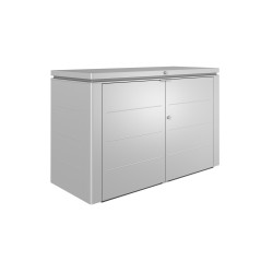 Armoire de jardin HighBoard BIOHORT argentée 2 x 0,84 x 1,27 m | BIOHORT