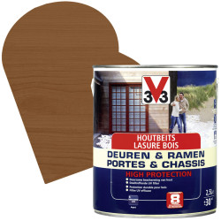 Lasure Haute Protection Chêne Foncé Satinée | V33