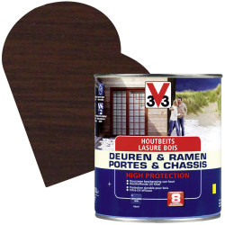 Lasure Noyer Satinée Haute Protection – Portes & Châssis | V33