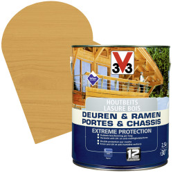 Lasure Chêne Moyen Satinée – Protection Extrême | V33