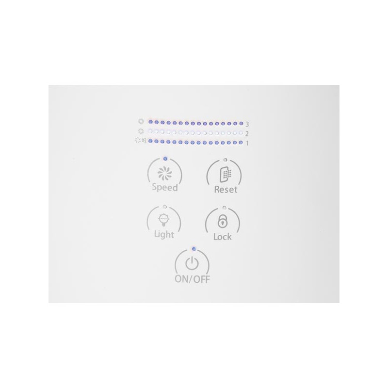Purificateur d'air avec filtre HEPA blanc PEREL Purificateur d'air avec filtre HEPA blanc PEREL