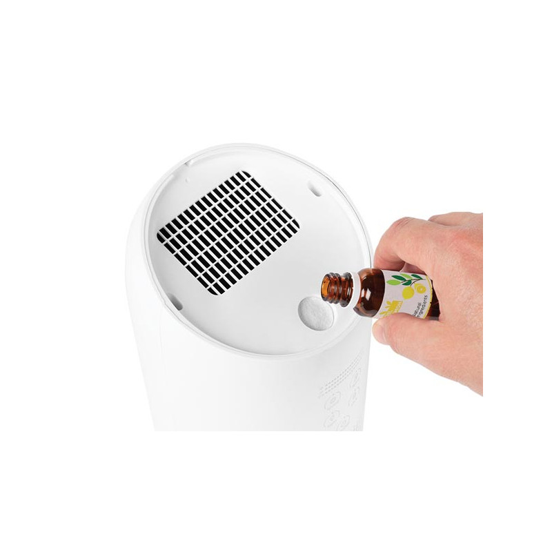 Purificateur d'air avec filtre HEPA blanc PEREL Purificateur d'air avec filtre HEPA blanc PEREL
