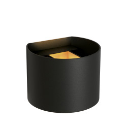 Applique LED pour salle de bain Axi ronde noire 6 W LUCIDE
