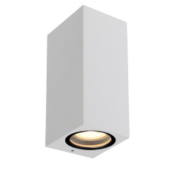 Applique extérieure blanche Zaro GU10 70 W dimmable LUCIDE