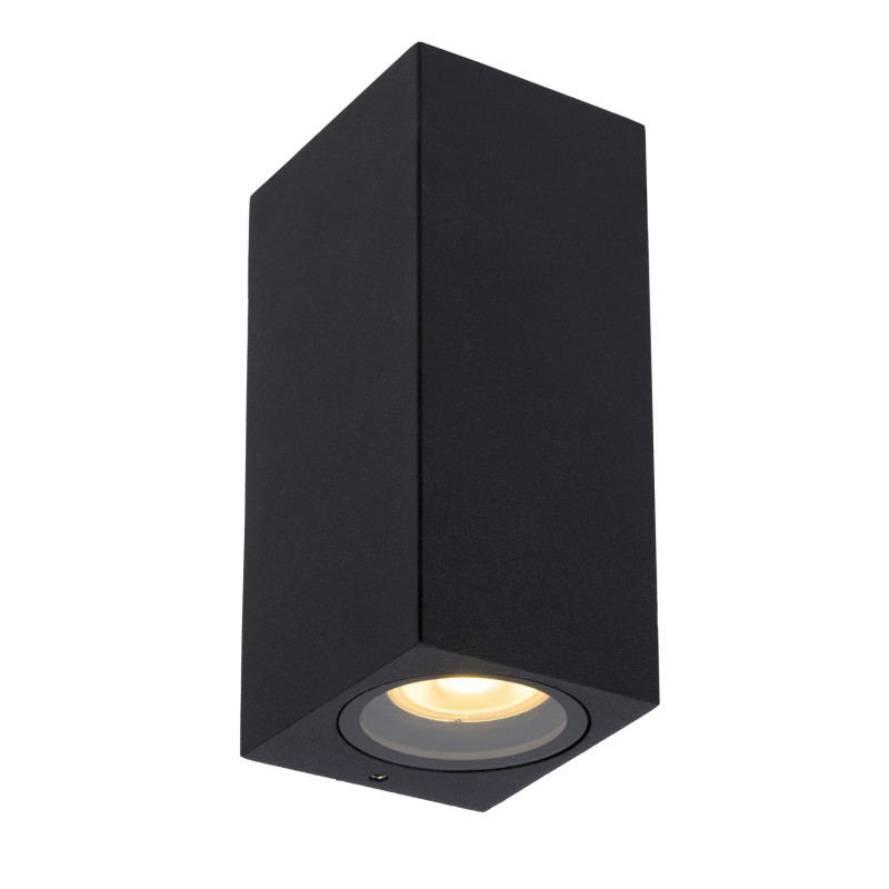 Applique extérieure noire Zaro GU10 70 W dimmable LUCIDE