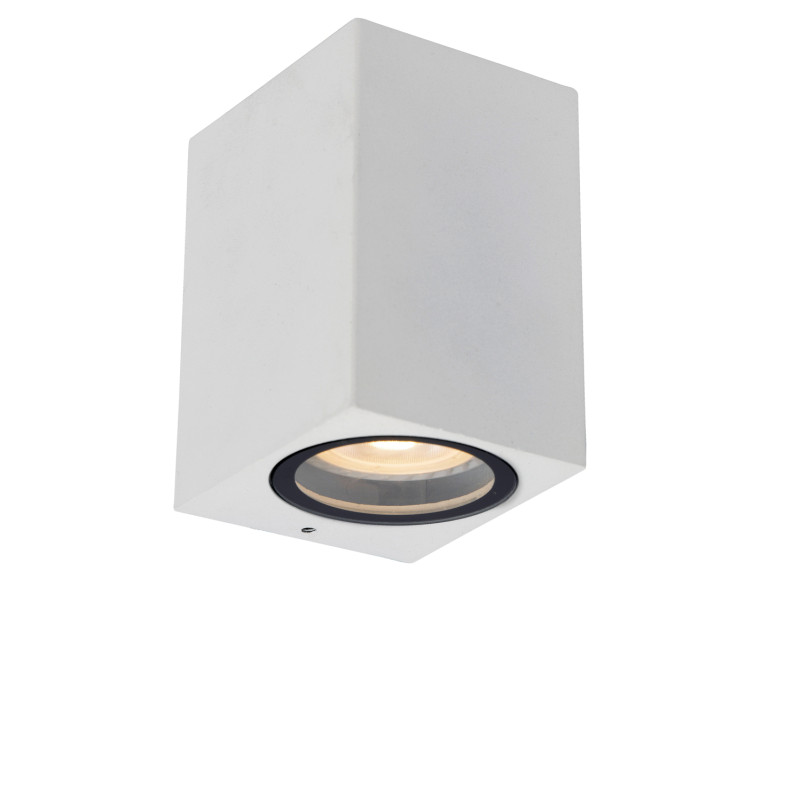 Applique extérieure blanche Zaro GU10 35 W dimmable LUCIDE