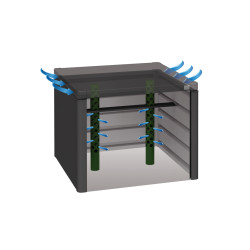 Composteur MonAmi 725 L gris foncé BIOHORT