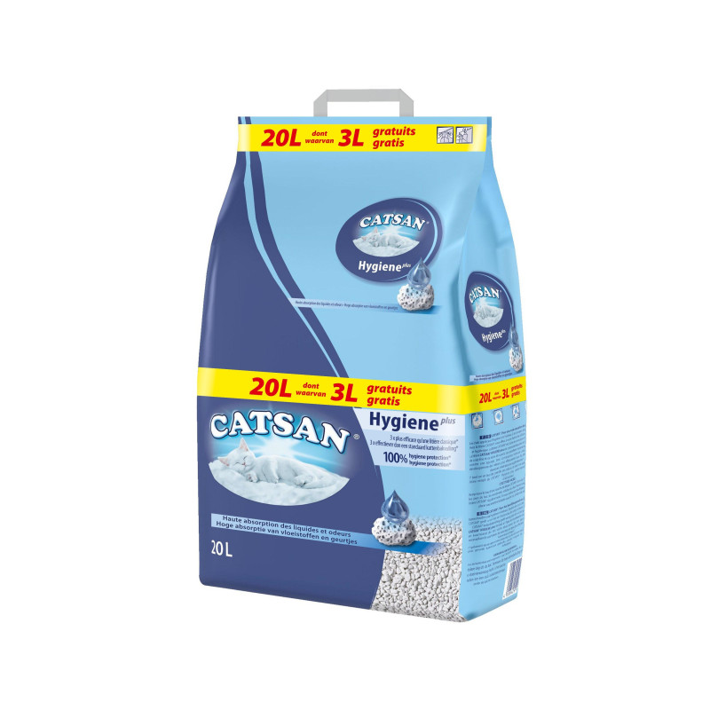 Litière pour chat CatSan 17 L + 3 L gratuit