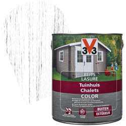 Lasure Chalet Blanc Glacé Satinée V33 – Protection et Style | V33