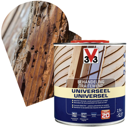 Traitement universel pour bois extérieur incolore 2,5 L