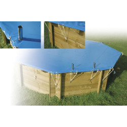 Bâche de sécurité pour piscine 4 x 5,5 m UBBINK Bâche de sécurité pour piscine 4 x 5,5 m UBBINK