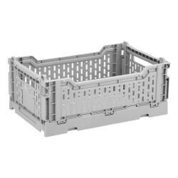 Boîte pliante Basic gris clair 4 L SUNWARE